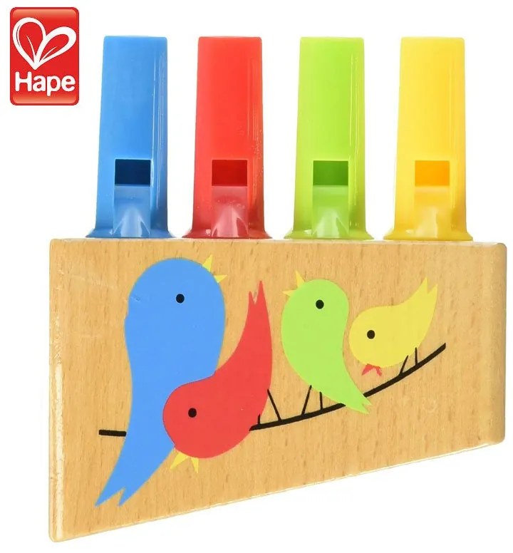 Hape - Детска дървена свирка дъга H1025