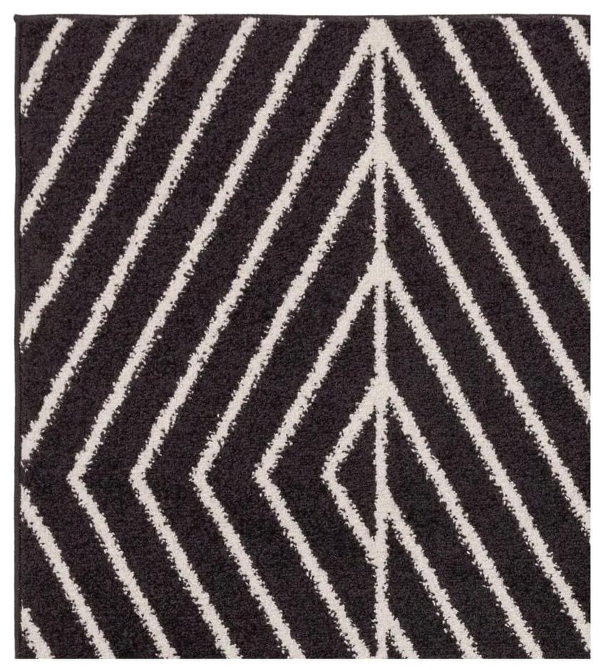Черно-бял килим 66x240 cm Muse - Asiatic Carpets
