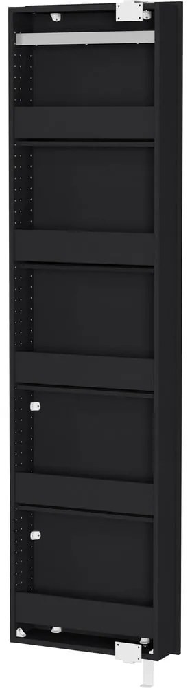 Антрацитен шкаф за коридор 50x195x18 cm Rotary – Germania