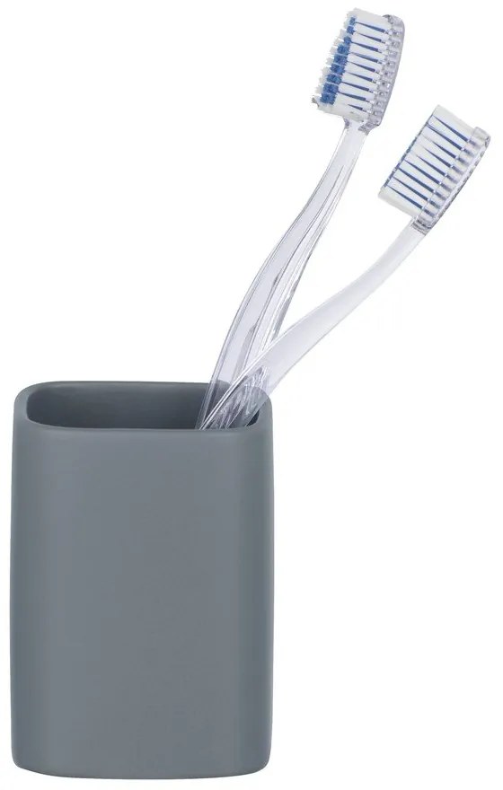 Синя керамична чаша за четки за зъби Hexa - Wenko