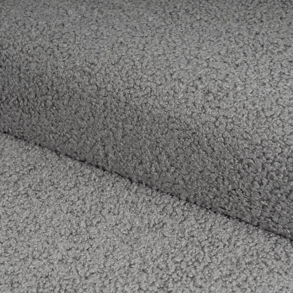 Сива табуретка от прежда с примки от букле Folding – Casa Selección