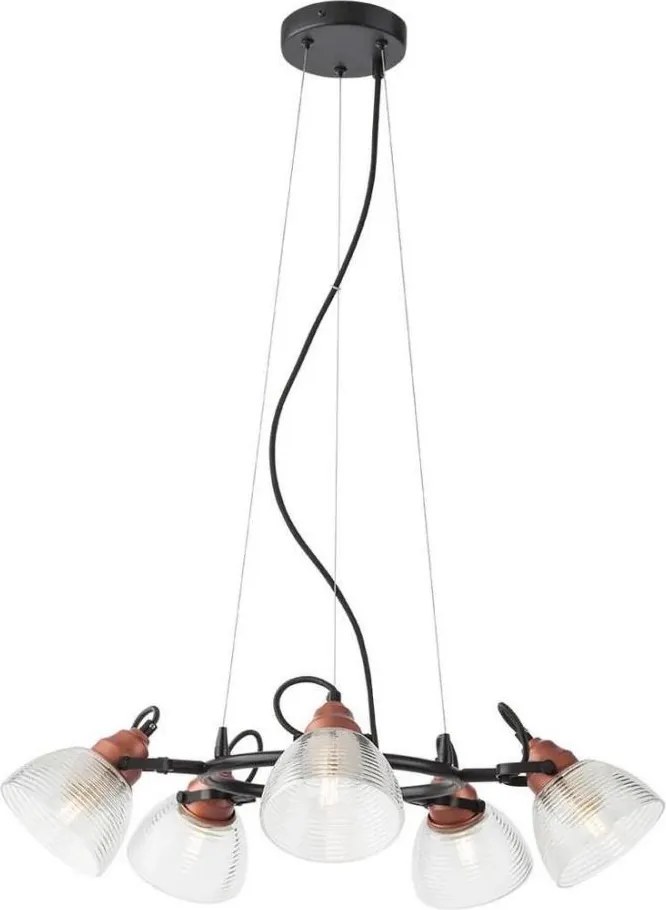 Redo 01-1451 - Полилей на кабел RIDGE 5xE27/42W/230V