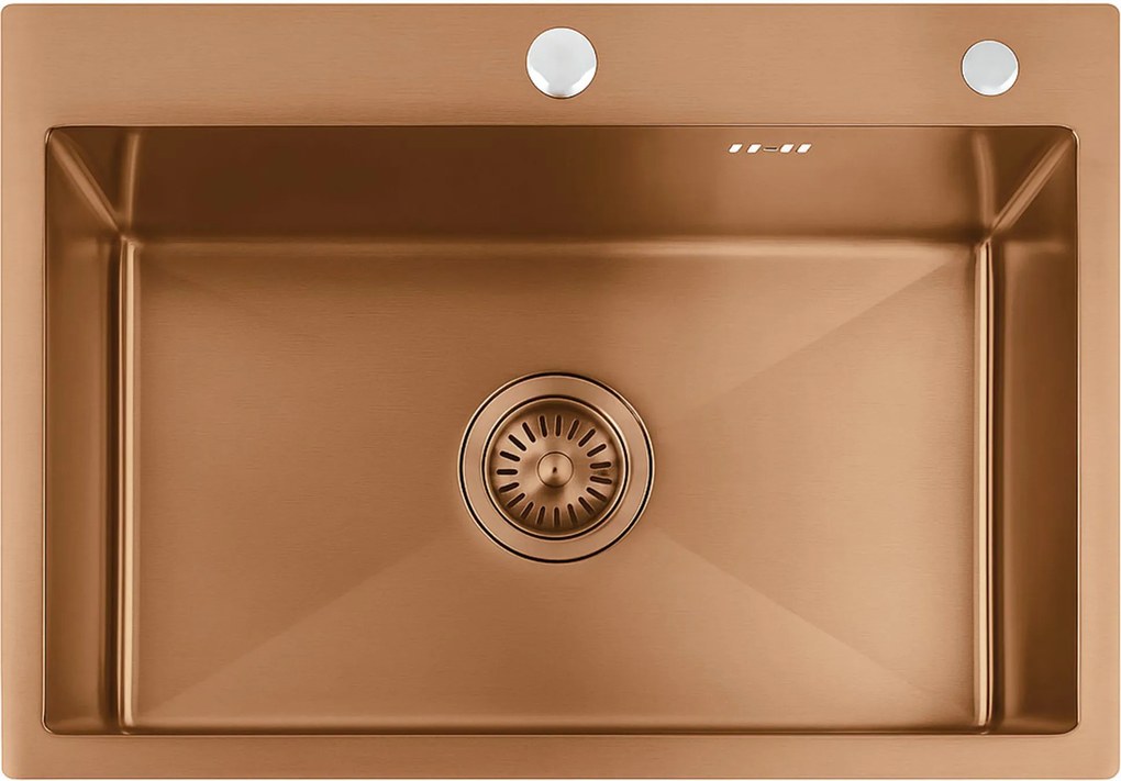 Стоманена мивка Liam BRUSH COPPER