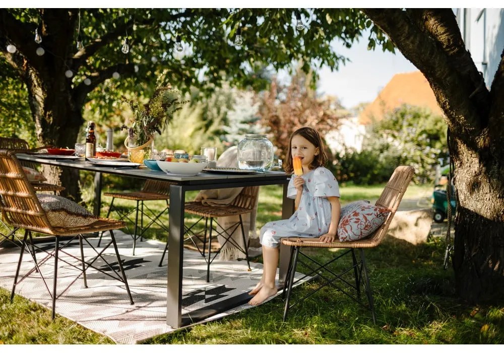 Градинска маса Strong, сива, 100 x 100 cm - Bonami Selection