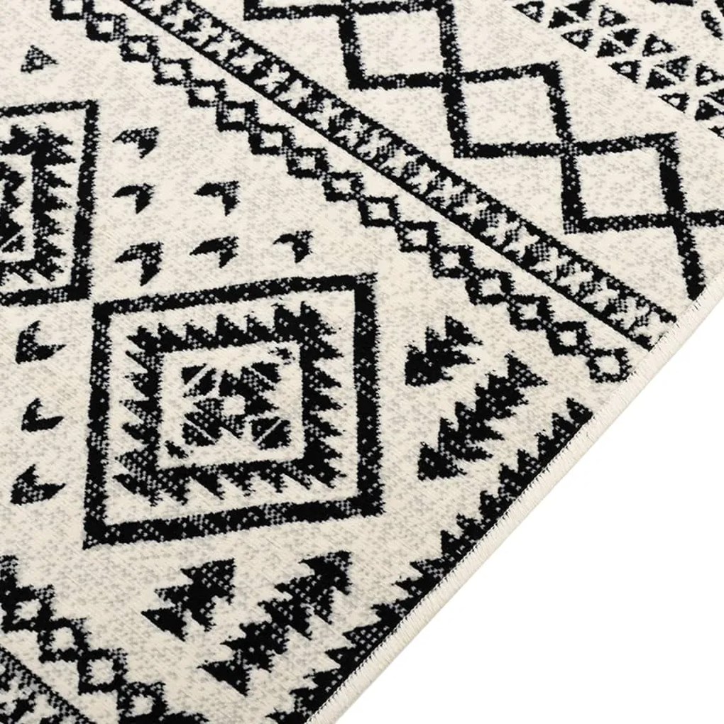 Килим за открито и закрито къс косъм шарен 190x300 см неплъзгащ