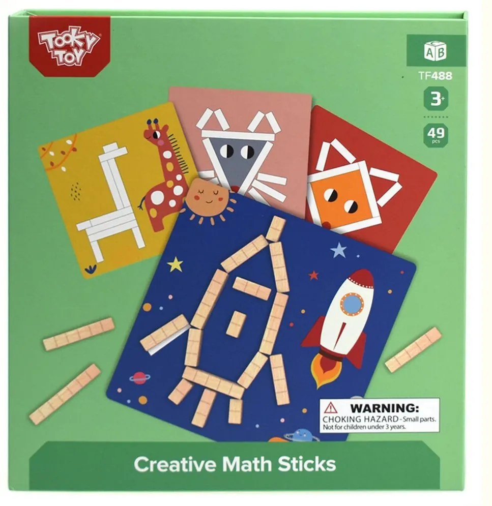 Tooky Toy - Рисувай с математически магнитни пръчици