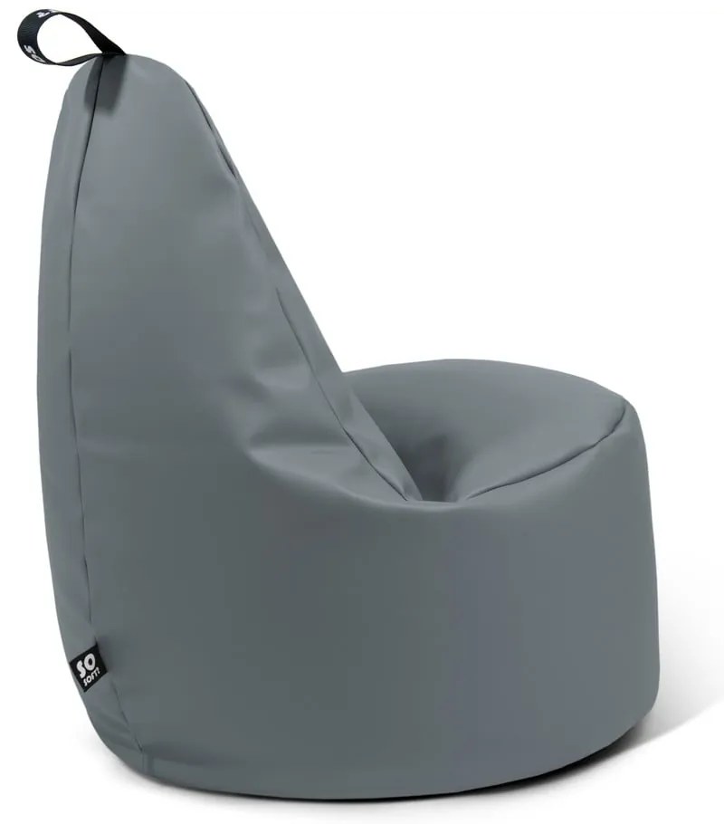 Бежов пуф от изкуствена кожа Lull XL – So Soft?