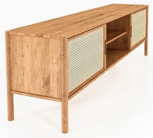 Масичка за телевизор от дъб 204x64 cm Pola - The Beds