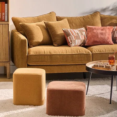 Пуф 2 в 1 atmosphera Doki, 41x30x41 cm - Бежов