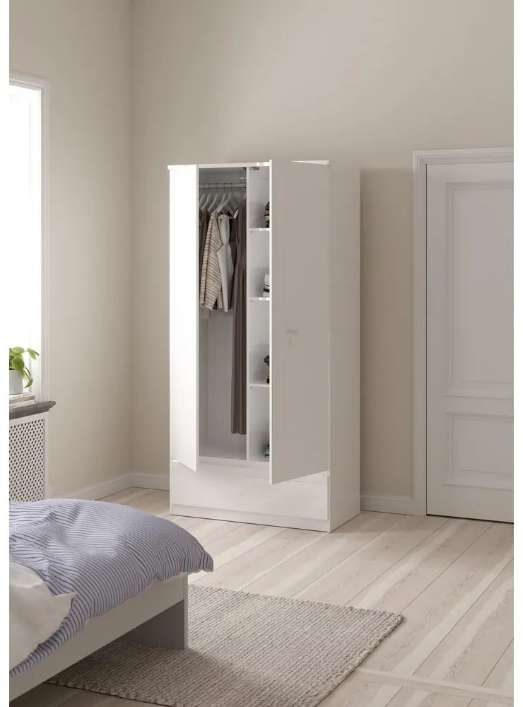 Бял гардероб 99x201 cm Naia - Tvilum