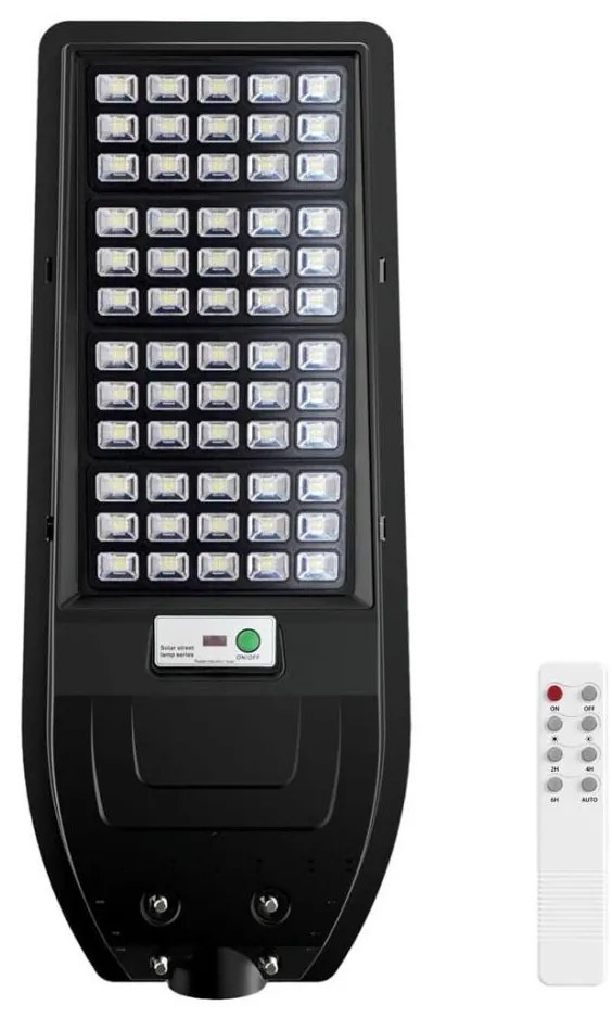 LED соларна улична лампа VIA 150W/15000 mAh 3,2V 6000K IP65 с дистанционно управ