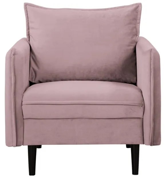 Кадифено кресло в цвят лавандула Juli – Ropez