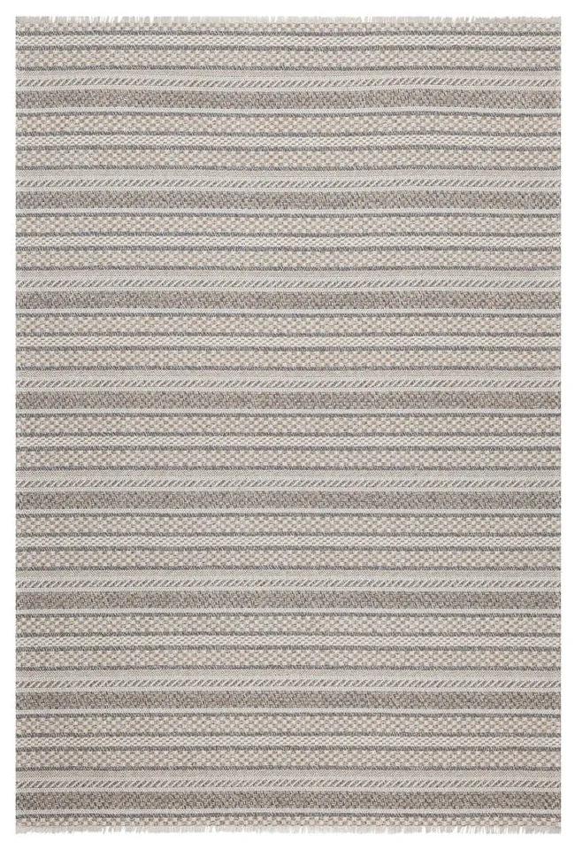 Сив и бежов памучен килим , 150 x 220 cm Casa - Oyo home