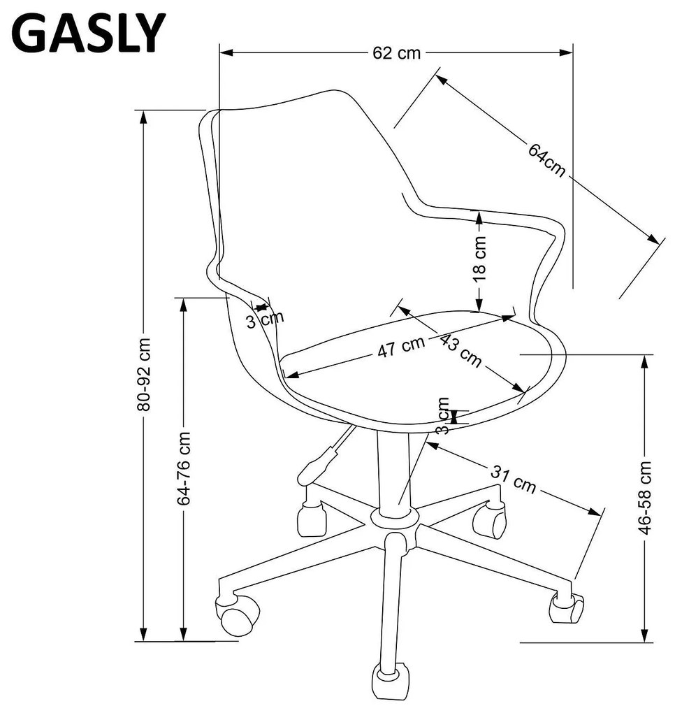 Офис стол GASLY