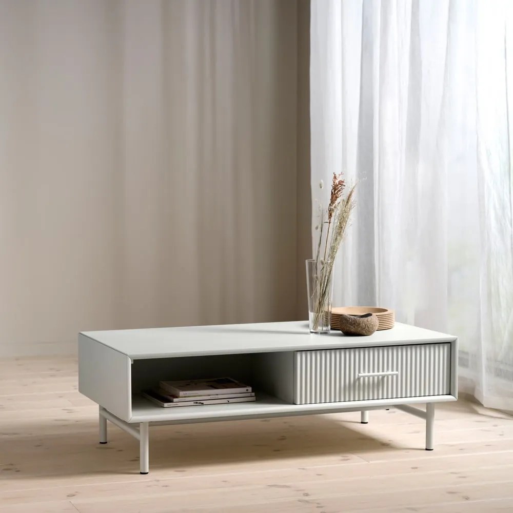 Светлосива масичка за кафе 60x120 cm Palma – Unique Furniture