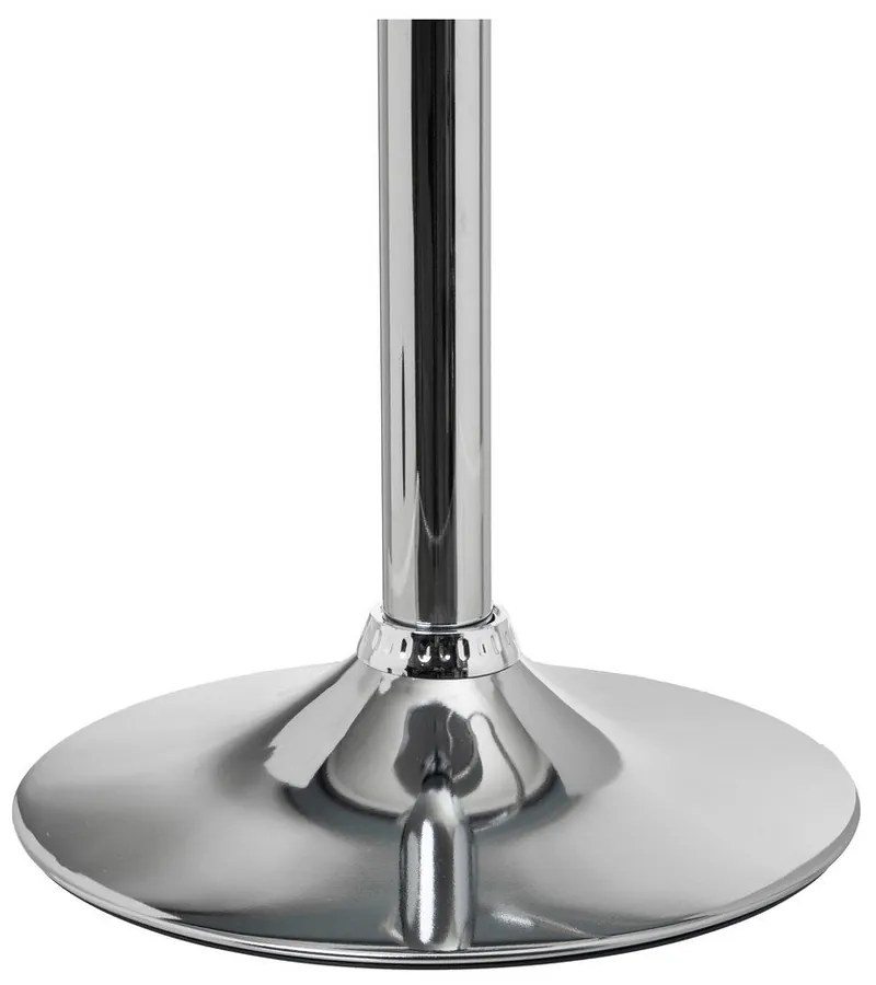 Черни бар столове в комплект от 2 бр. с регулируема височина от имитация на кожа (височина на седалката 56,5 cm) – Casa Selección