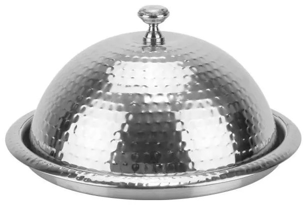 Horecano - Иноксово плато с капак и релеф Ø40cm-WICKED-(SG-82610(D)