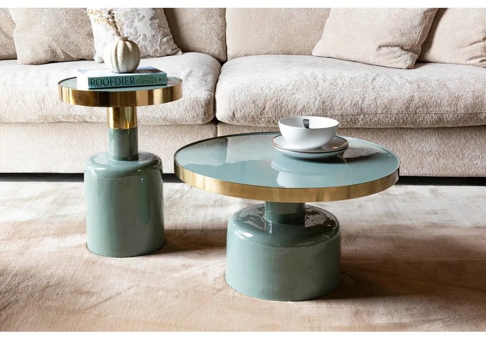 Метална кръгла странична масичка ø 60 cm Glam – Zuiver