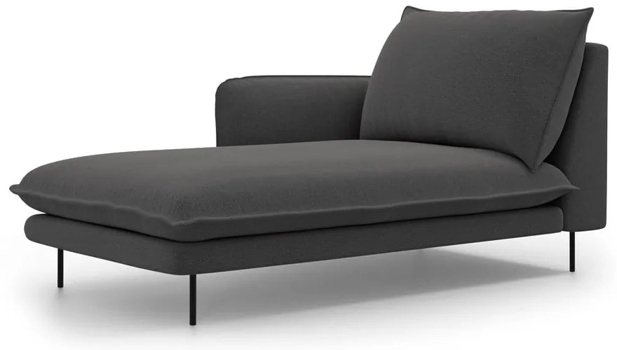 Тъмносив стол за отдих, ляв ъгъл Vienna - Cosmopolitan Design