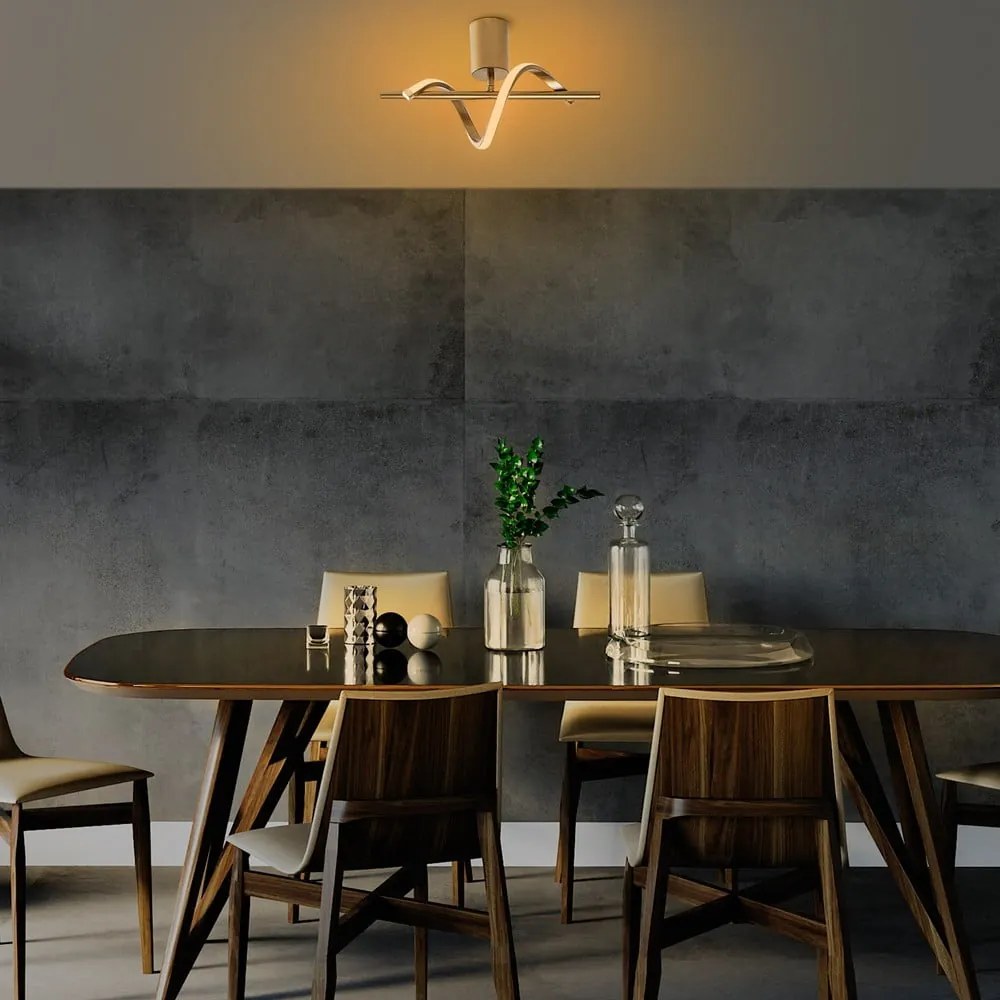 LED осветително тяло за таван в златист цвят 7x41 cm Likma – Opviq lights