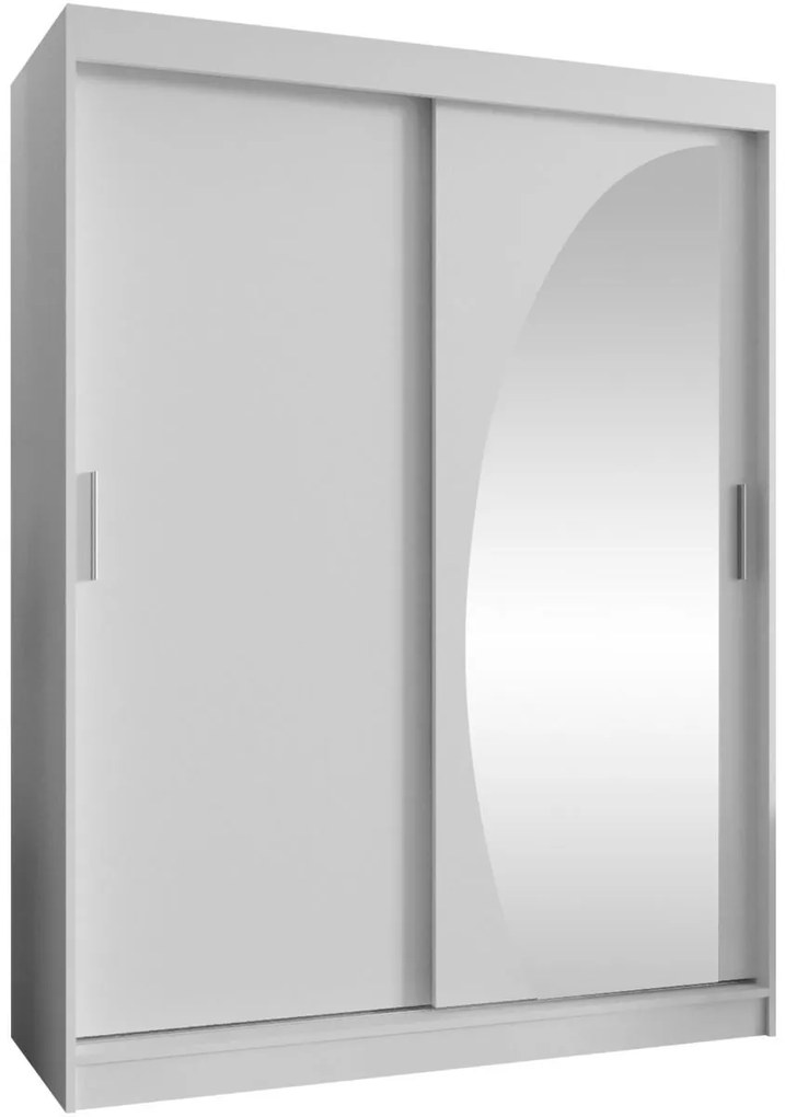 Гардероб Wika 150 плъзгащ-Бяло