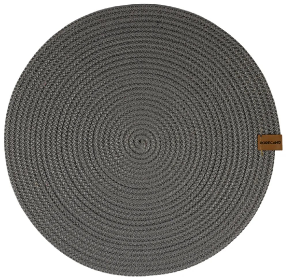 Horecano - Плетена подложка за хранене кръгла ф35см антрацит (HC-24712) (YUV.113-A)