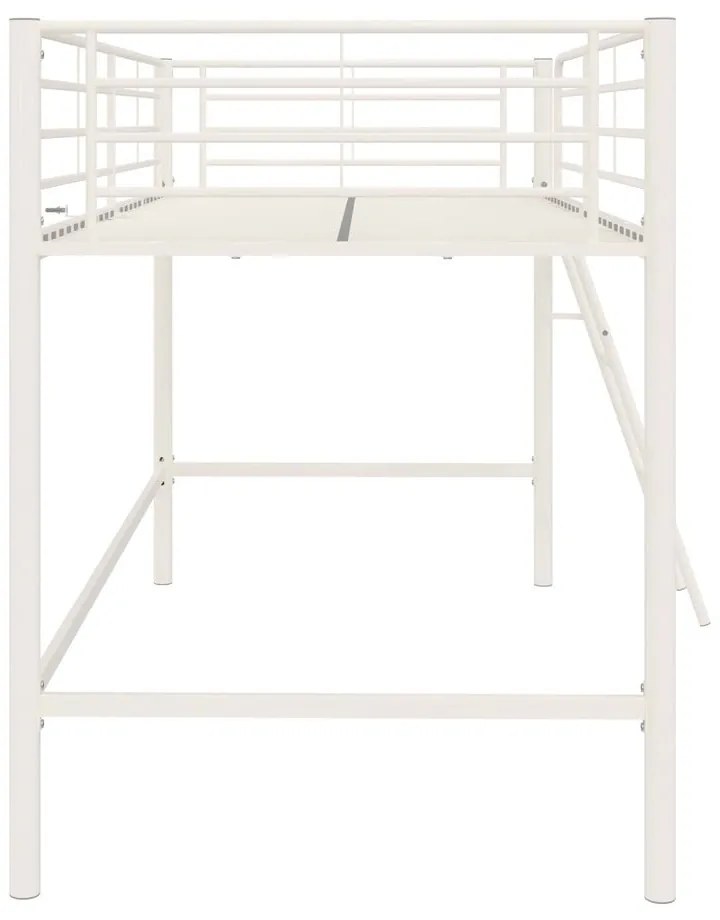 Бяло повдигнато детско легло 90x200 cm Jodie – Støraa