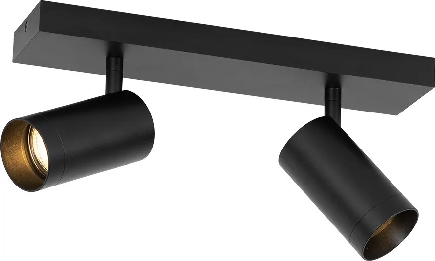 Интелигентен таванен прожектор черен регулируем 2 светлини вкл. 2 Wifi GU10 50mm - Jeana Luxe