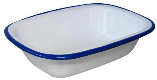 Емайлиран ростер 20см синьо/бяло RETRO-(196/20 1+1+2)