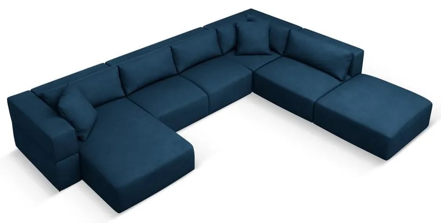 Син ъгъл U-образен диван, десен ъгъл Esther – Milo Casa