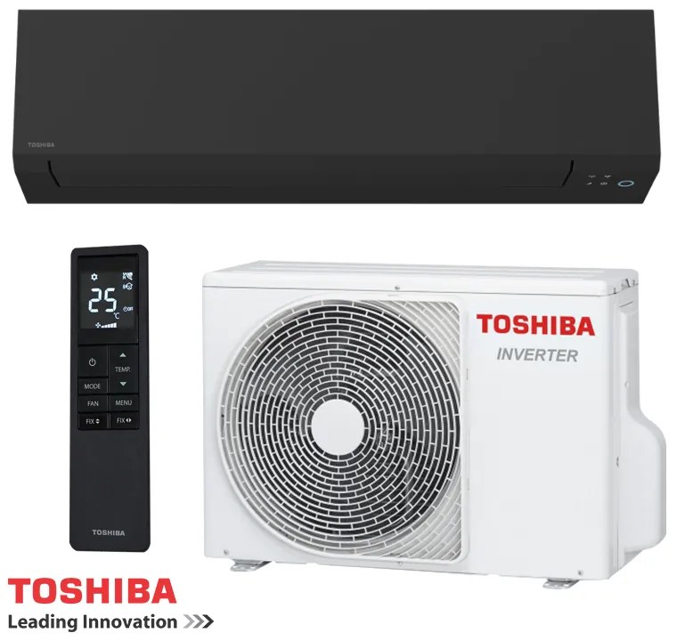 Инверторен климатик Toshiba Shorai Edge RAS-B24G3KVSGB-E + RAS-24J2AVSG-E1, 24000 BTU, 43 м2, А++, Wi-Fi, R-32, Черен