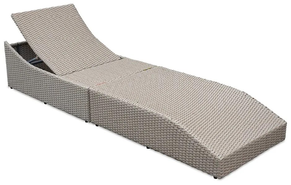 Бял/бежов градински шезлонг от ратан Akland - Bonami Selection
