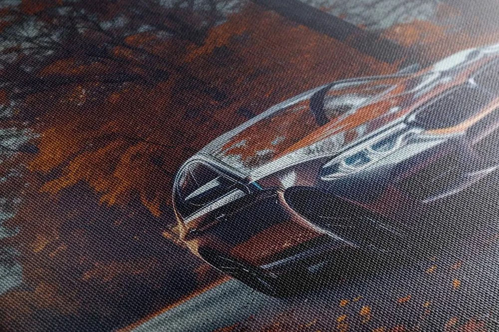Картина на платно – BMW при пълнолуние