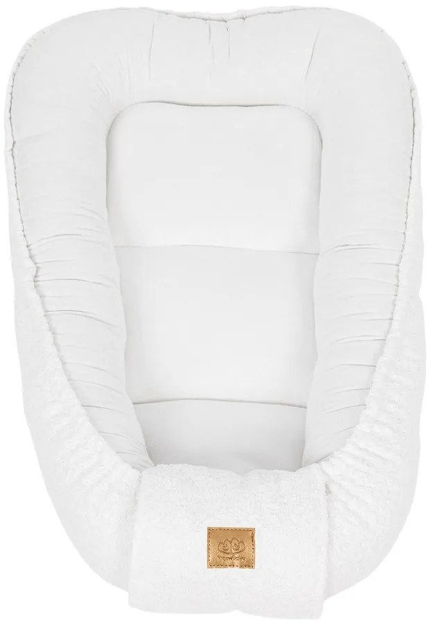 Бяло гнездо за бебе 55x83 cm – Meowbaby