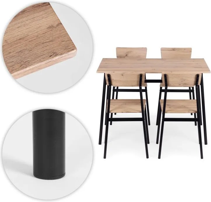 Трапезен комплект - маса + 4 стола