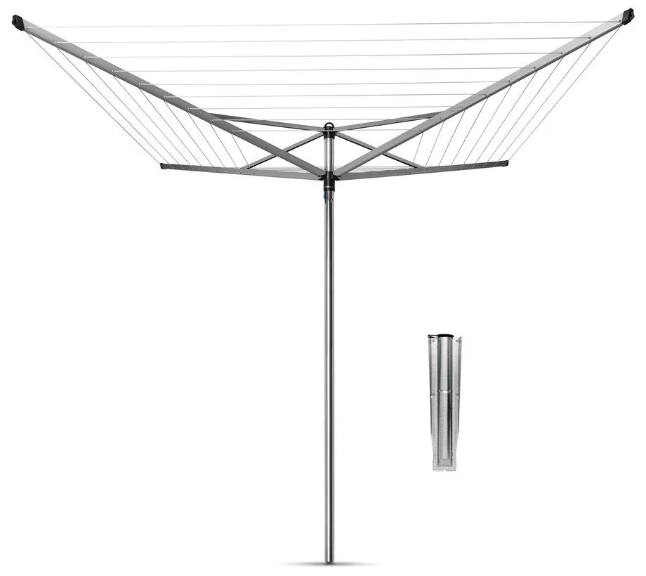 Градинска сушилня за дрехи в сребрист цвят 40 m Topspinner – Brabantia