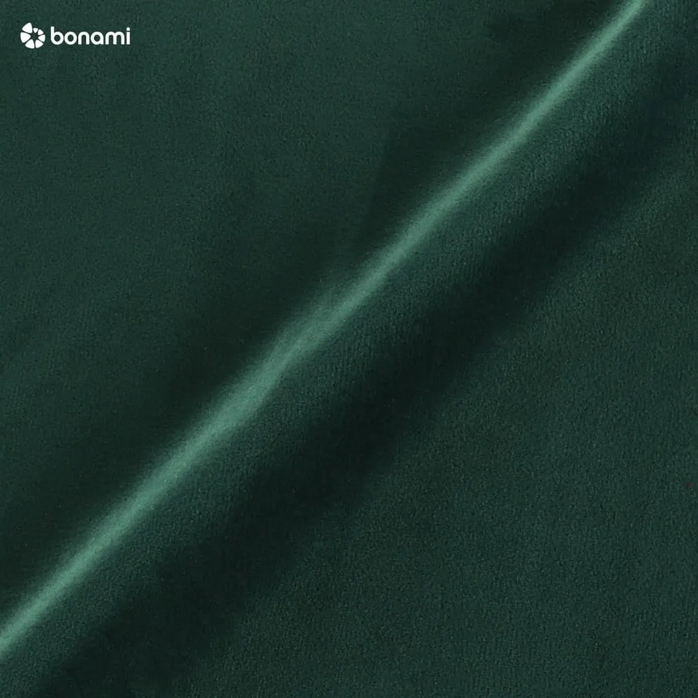 Тъмнозелено тапицирано кадифено двойно легло с място за съхранение с включена подматрачна рамка 160x200 cm Brody – Mazzini Beds