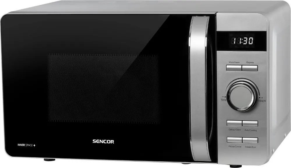Sencor - Микровълнова фурна 800W/230V 17 l сребриста