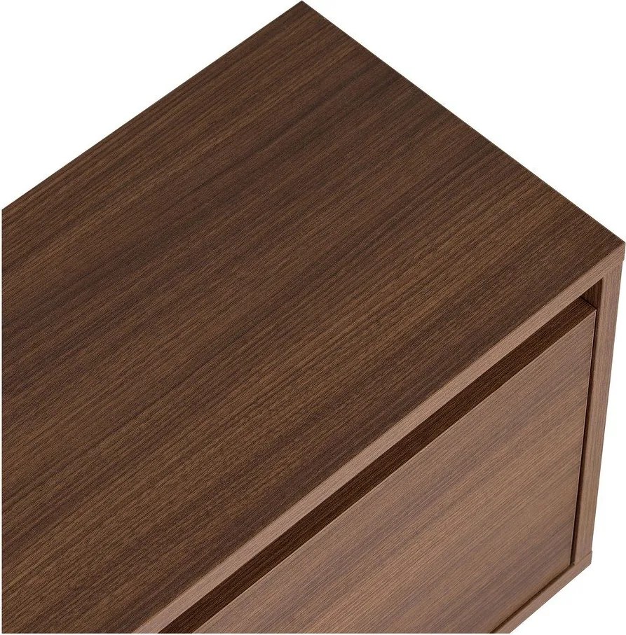 Маса за телевизор от декор от орех в тъмно естествен цвят 160x42x30 cm Sentinel – Kalune Design