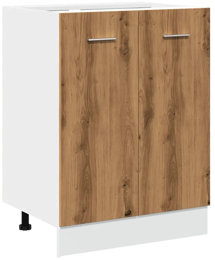 856075 vidaXL Долен шкаф Lyon Artisan Дъб 60x46x81,5 cm Инженерна дървесина