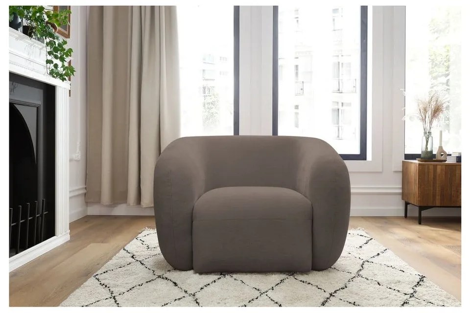 Светлокафяво кресло Celine – Bobochic Paris