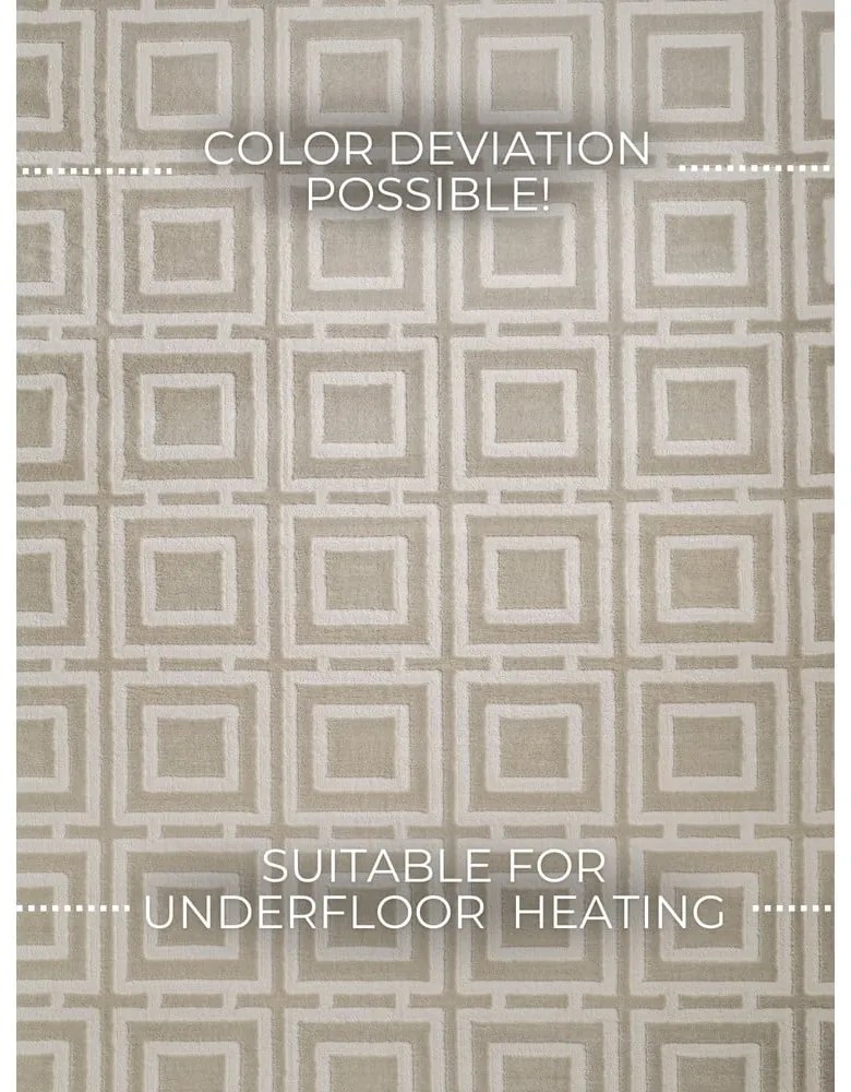 Кремав килим 160x235 cm Perles Howlite – Elle Decoration