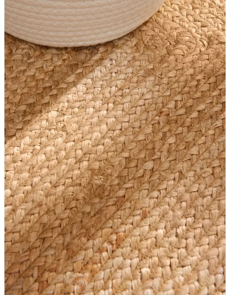 Двустранен/ръчно изработен ютен килим в естествен цвят 120x180 cm Juno – Hanse Home