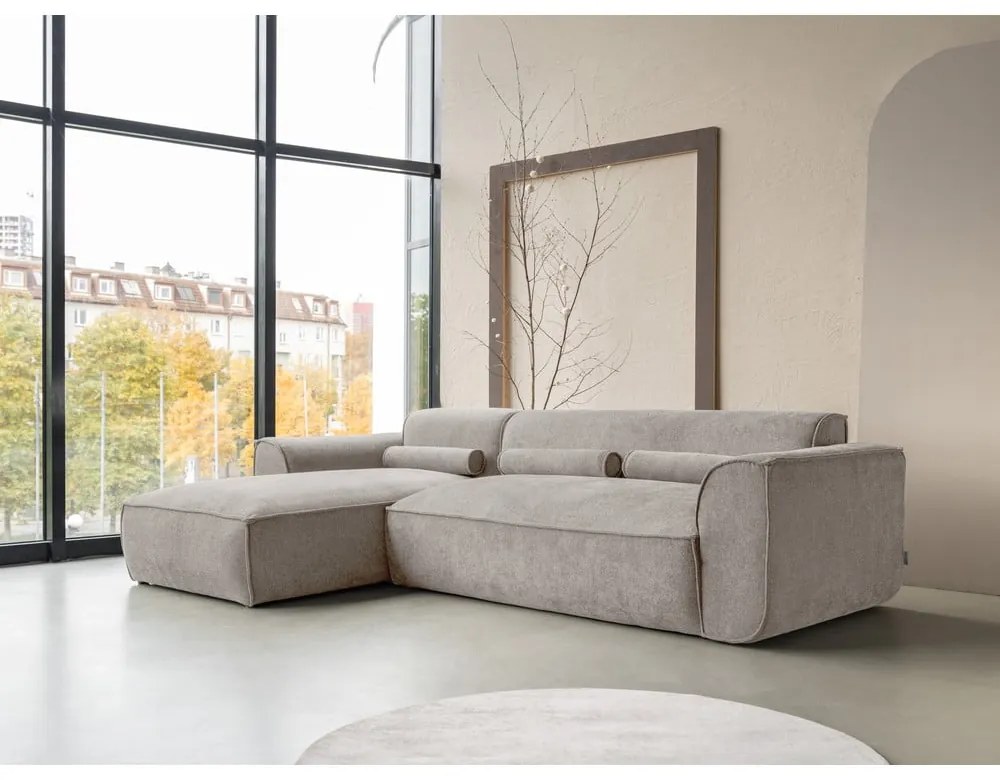 Бежов ъглов диван (ляв ъгъл) Flex Felix – Miuform