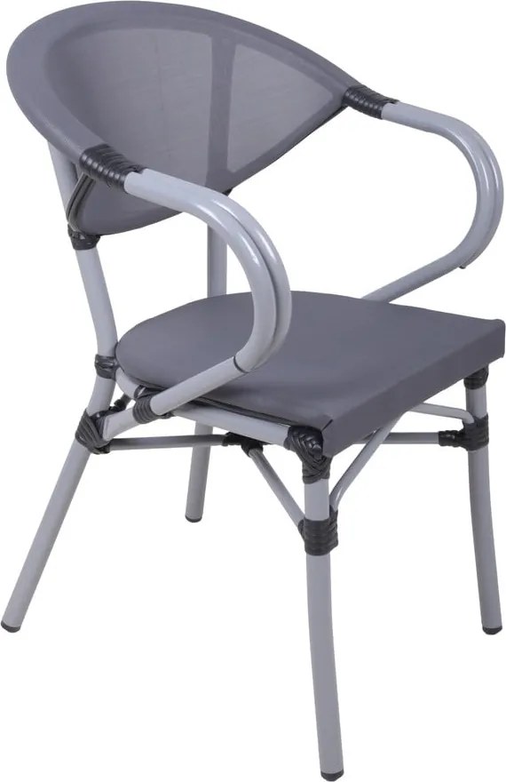 Сив метален градински стол Toskana – Garden Pleasure