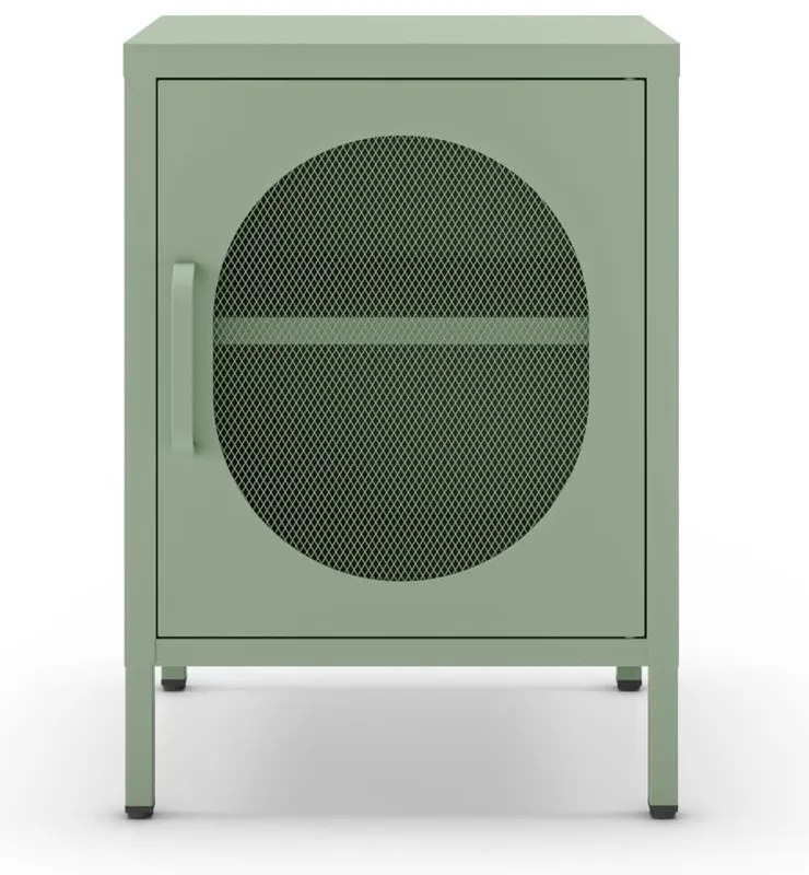 Метално нощно шкафче в цвят мента Diora – Marckeric