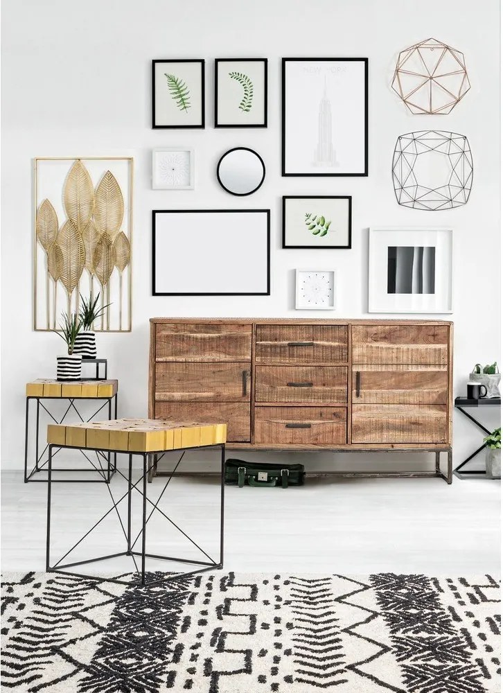 Метална декорация за стена 52,5x95 cm Adhira – Bizzotto