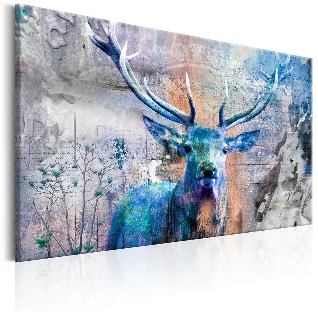 Печат върху платно - Blue Deer 120x80