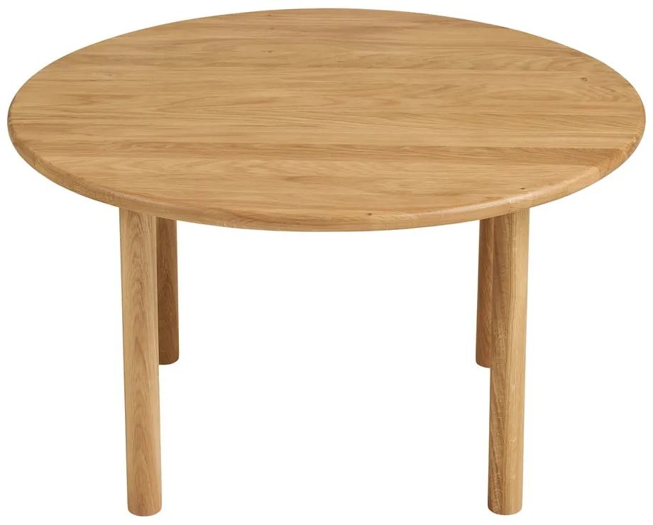 Кръгла масичка за кафе от масивен дъб в естествен цвят ø 70 cm Jena – House Nordic