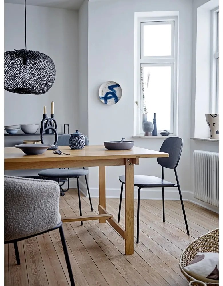 Черен трапезен стол Monza - Bloomingville